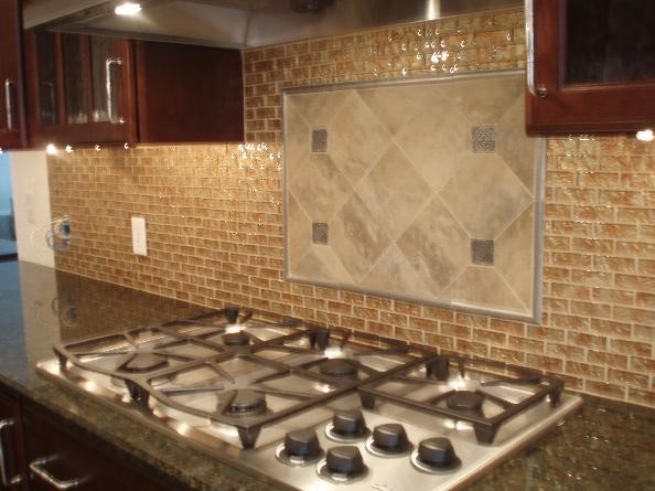 Cherry Kitchen Cabinets Backsplash Ideas