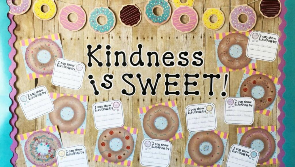 Kindness Note Donut-themed Board