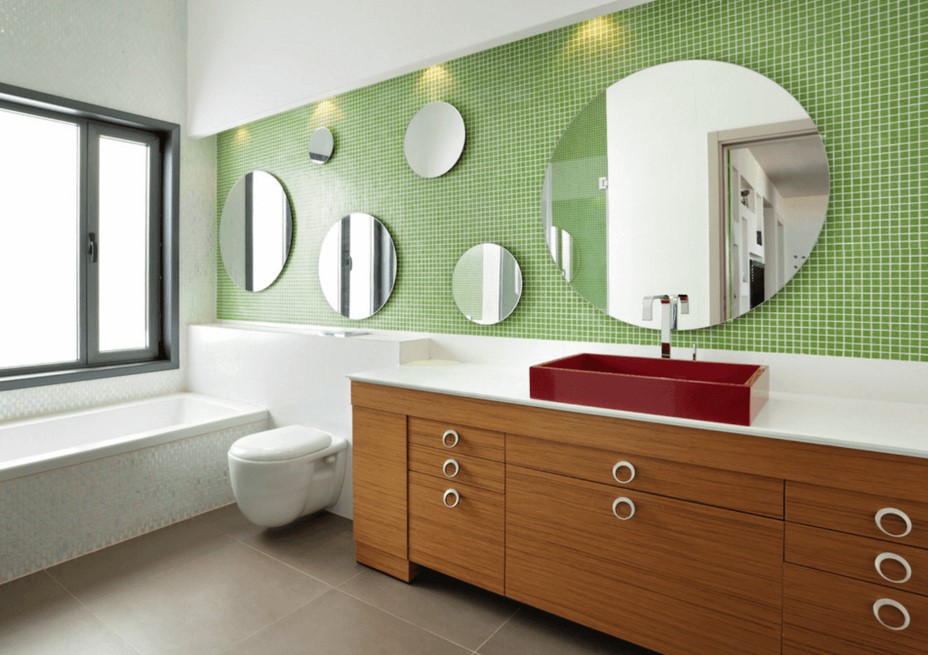 Mix and Match Bathroom Mirror Ideas