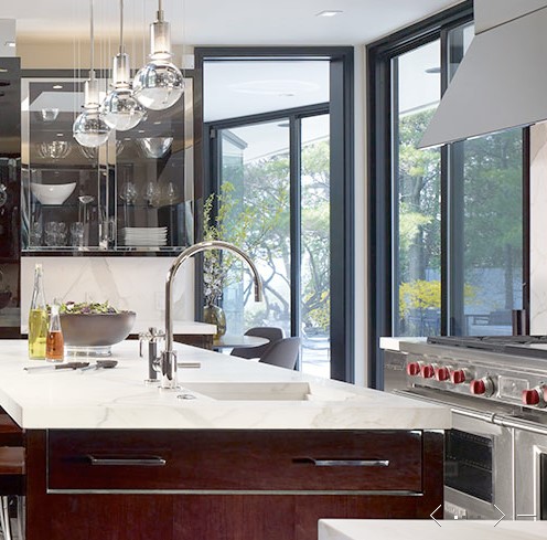 Modern Cherry Kitchen Island