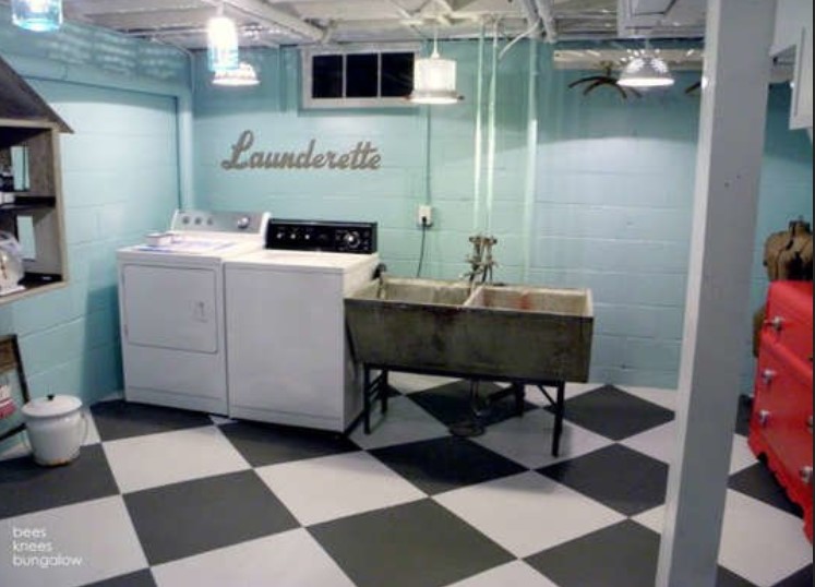 Subterranean Laundry Room