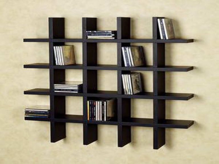 Wooden Wall DVD Storage