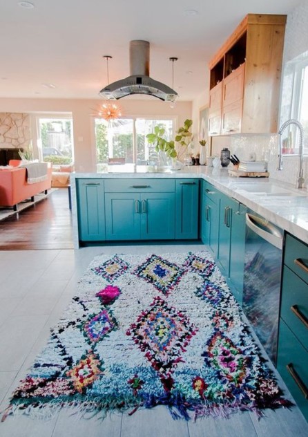 Blue Kitchen Table Rugs