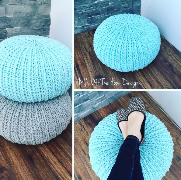 Crochet Floor Pouf