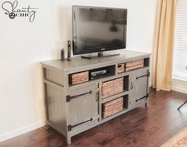 DIY Rustic Media Center