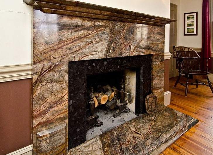 Granite Tiles Fireplace