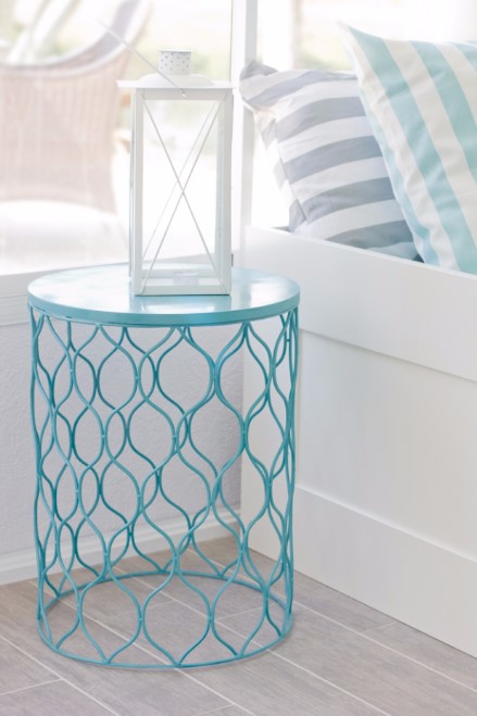 Turquoise Side Table