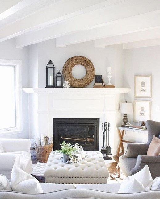 White Corner Fireplace