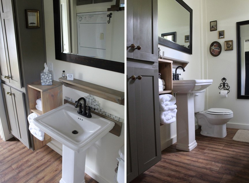 Backyard Bunkie’s Tiny Bathroom