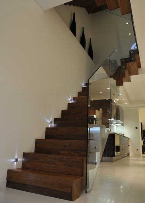 Subtle and Chic Stairway Lights