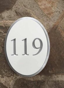 Oval or Arched Sign